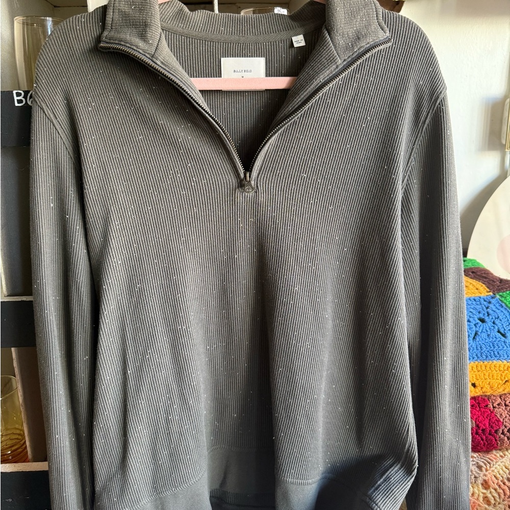 Billy Reid Gray Cowl Neck Sweater
